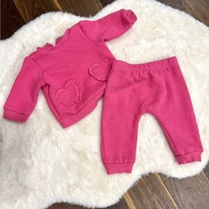 Little Me Pink Kids Matching Set